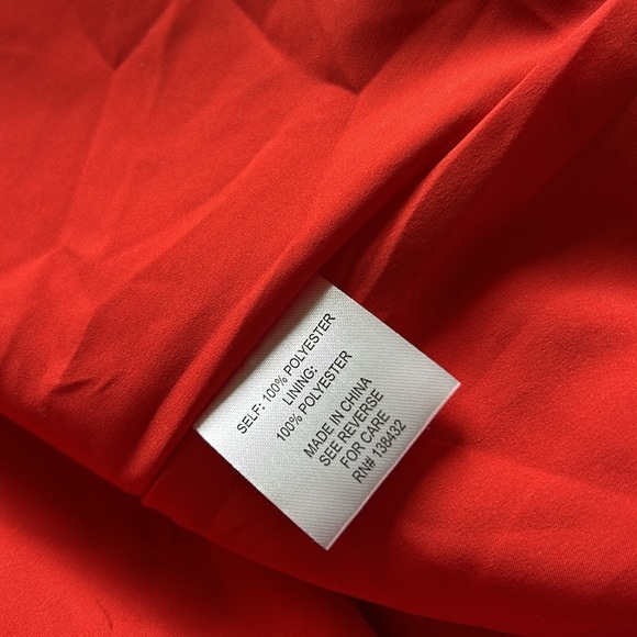 Modcloth NWT Pleasant Confidence Tie-Neck Dress Red and Blue Print Size 6 - Picture 14 of 16